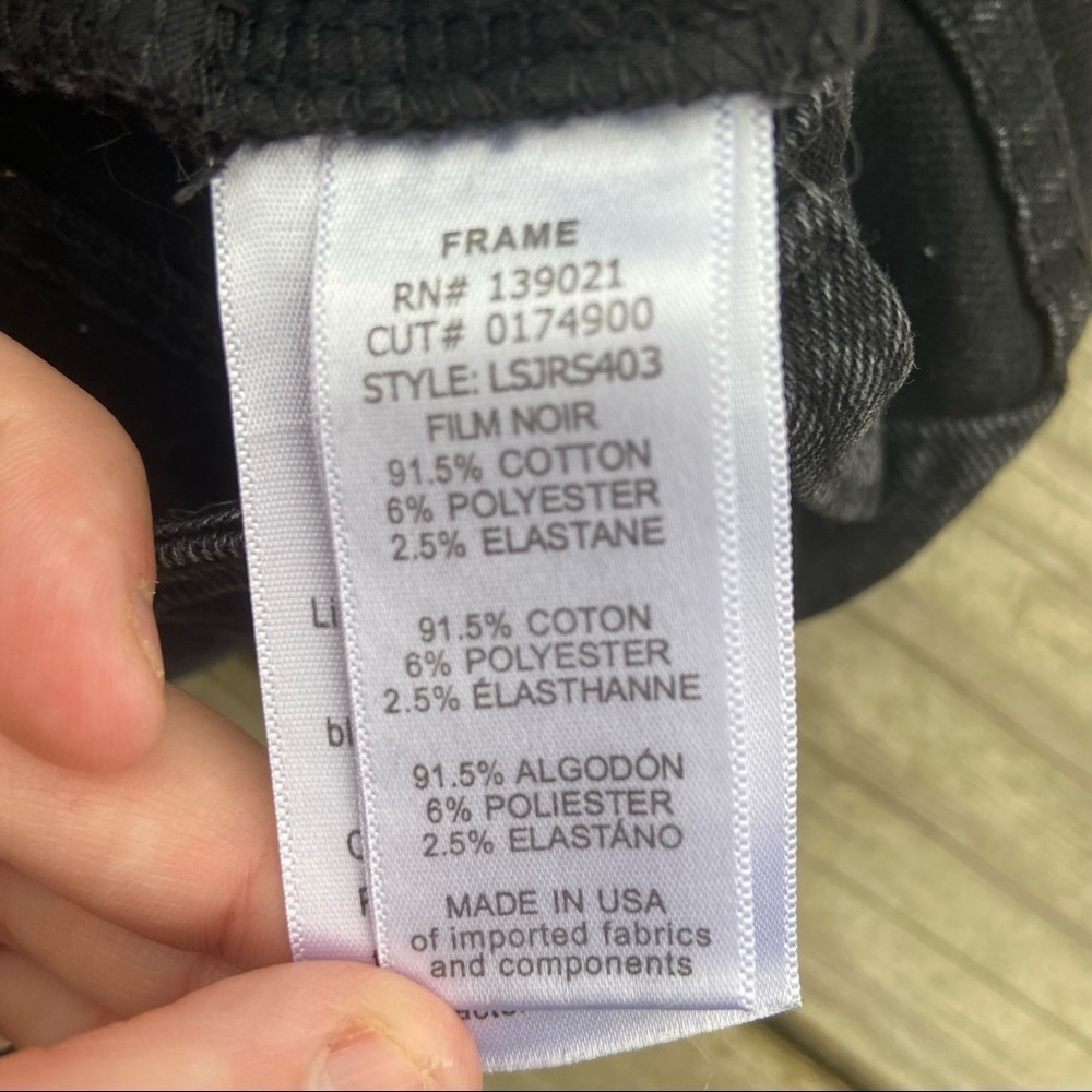 ** Frame denim revolve le skinny de Jeanne black jeans 25 - Picture 6 of 8